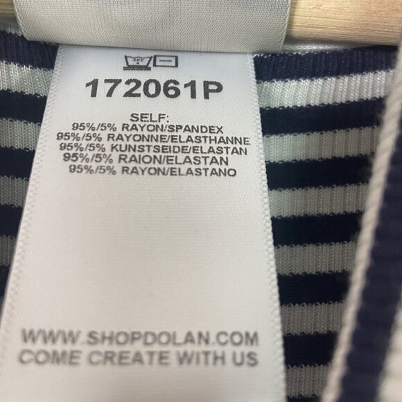 ANTHROPOLOGIE Dolan Ribbed Sleeveless Tank Dress Striped Left Coast Collect Sz S - Picture 7 of 10